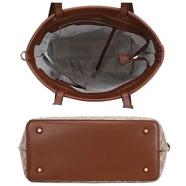 3-in-1 Oval Monogram Handbag / Crossbody Wallet Set