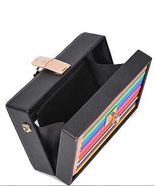 Colored Pencil Box Novelty Crossbody Bag