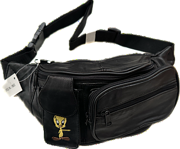 Leather FannyPack Adorable Embroidered