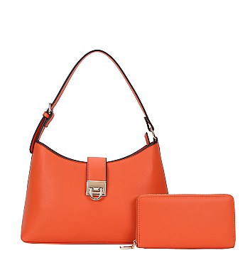 2 IN 1 Fashion Shoulder Bag With Matching Wallet