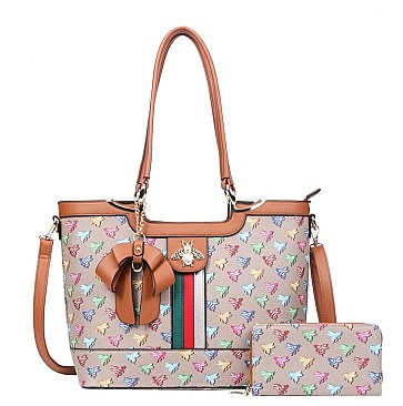 2 IN 1 BEE-CHARM TOTE WITH WALLET