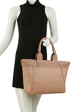 Large Size Laser-cut Tote / Satchel