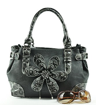 Designer Inspired Flower Handbag