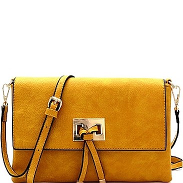 Stylish Faux-Leather Knot Flap Shoulder Bag MH-FC19109