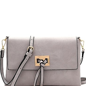 Stylish Faux-Leather Knot Flap Shoulder Bag MH-FC19109