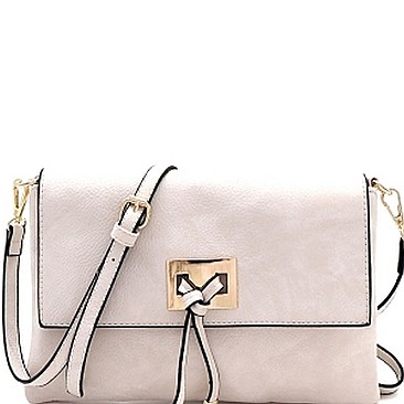 Stylish Faux-Leather Knot Flap Shoulder Bag MH-FC19109
