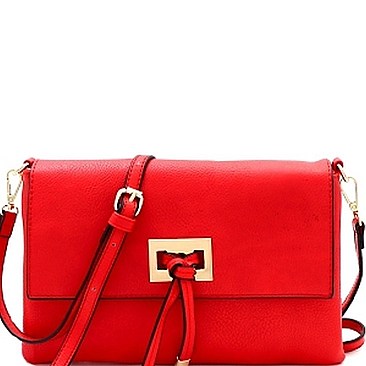 Stylish Faux-Leather Knot Flap Shoulder Bag MH-FC19109