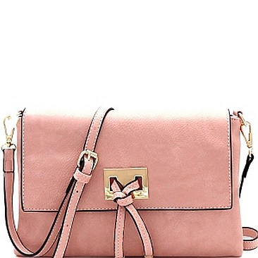Stylish Faux-Leather Knot Flap Shoulder Bag MH-FC19109