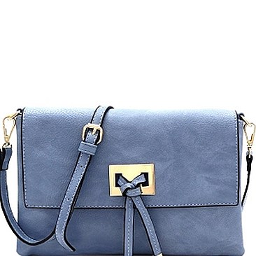 Stylish Faux-Leather Knot Flap Shoulder Bag MH-FC19109