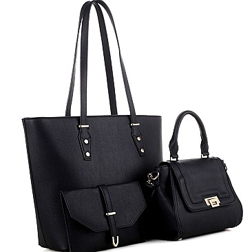 Trendy Classy 3 in 1 Shopper Tote Value SET MH-FC19183