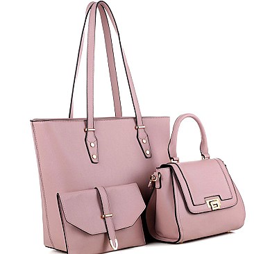 Trendy Classy 3 in 1 Shopper Tote Value SET MH-FC19183