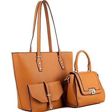 Trendy Classy 3 in 1 Shopper Tote Value SET MH-FC19183