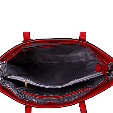 Trendy Classy 3 in 1 Shopper Tote Value SET MH-FC19183