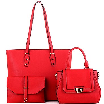 Trendy Classy 3 in 1 Shopper Tote Value SET MH-FC19183