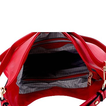 Fashionable Woven Front Single Strap 2-Way Hobo MH-FC19218