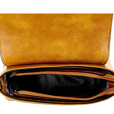 Fashionable Woven Flap Cross Body Messenger MH-FC19220