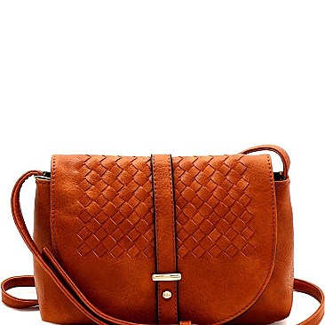 Fashionable Woven Flap Cross Body Messenger MH-FC19220