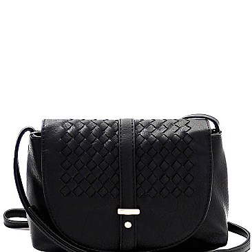 Fashionable Woven Flap Cross Body Messenger MH-FC19220