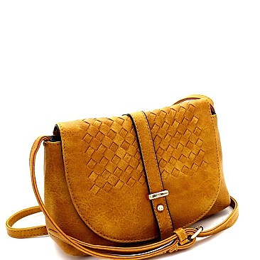 Fashionable Woven Flap Cross Body Messenger MH-FC19220