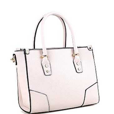 Classy Faux-Leather Structured Satchel MH-FC19464