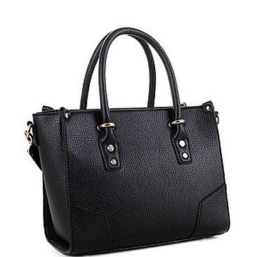 Classy Faux-Leather Structured Satchel MH-FC19464