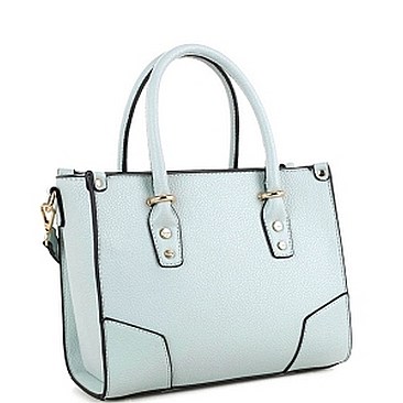 Classy Faux-Leather Structured Satchel MH-FC19464