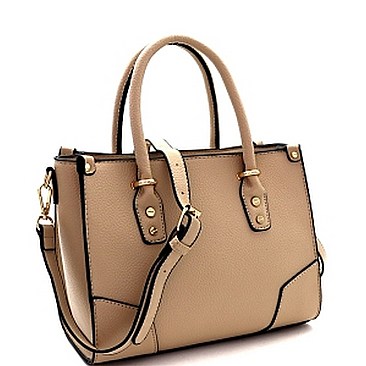 Classy Faux-Leather Structured Satchel MH-FC19464