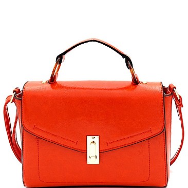2-Way Resin Ring Accent Medium Satchel