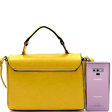2-Way Resin Ring Accent Medium Satchel