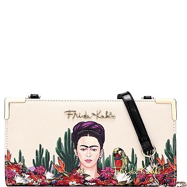 FRIDA KAHLO CACTUS SERIES CROSS BODY WALLET