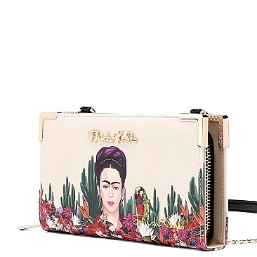 FRIDA KAHLO CACTUS SERIES CROSS BODY WALLET