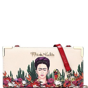 FRIDA KAHLO CACTUS SERIES CROSS BODY WALLET