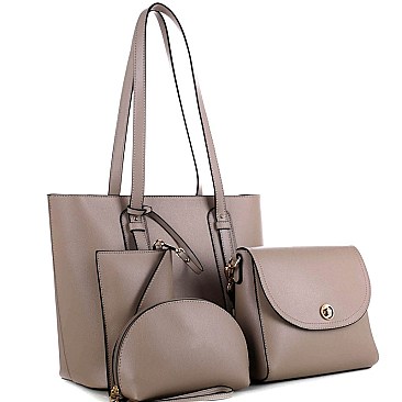 Classy 4 in 1 Shopper Tote Value SET MH-FJ19207