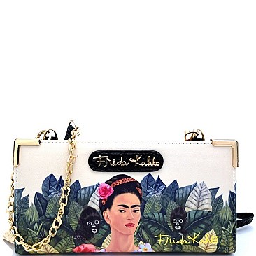 FRIDA KAHLO JUNGLE SERIES WALLET WITH CROSS BODY STRAP