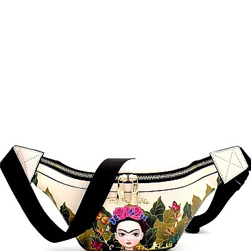 Authentic Cartoon Version Frida Kahlo Fanny Pack MH-FJC938