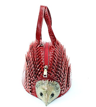 Porcupine in Hand Handbag