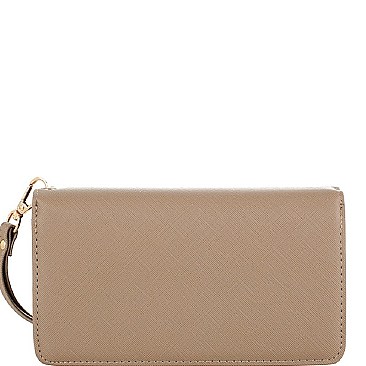 Classy Multi-Compartment Bi-fold Wristlet Wallet MH-FTW4197
