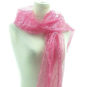 Metallic Organza Scarf & Shawl