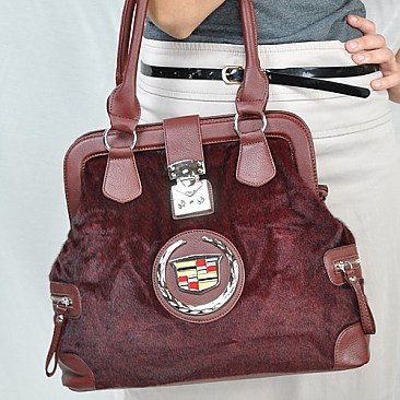 Cadillac fur tote bag