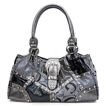 Signature G Style Buckled Handbag