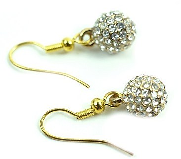 Crystal Rhinestone Ball Dangle Earring