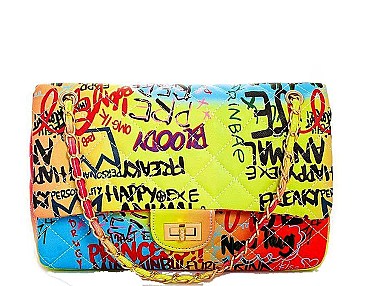 Large Size Graffiti  Shoulder Bag