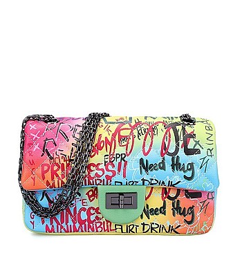 Graffiti Shoulder Handbag