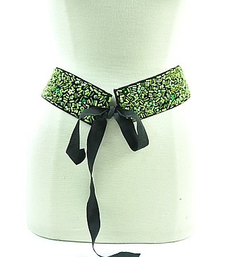 Exquisite Fabric Sequins Belt