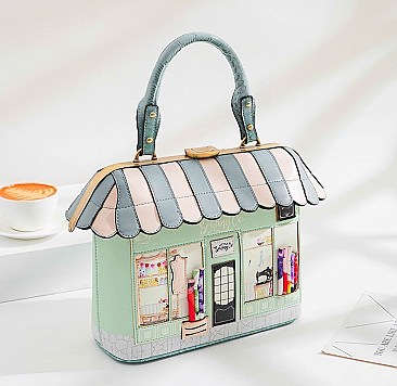 Retro Handmade House Shaped Bag