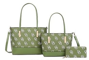 3-in-1 CLASSIC Monogram D Set of 2 TOTES & Wallet