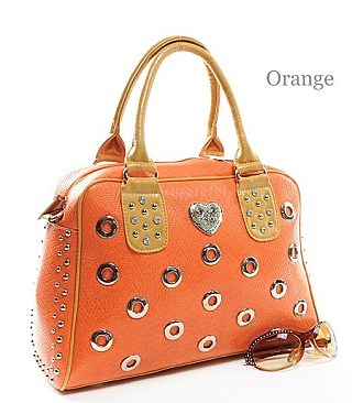 STUDDED FASHION HANDBAG