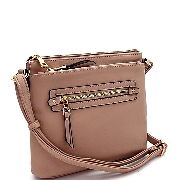 STYLISH MULTI-COMPARTMENT CROSS BODY MESSENGER