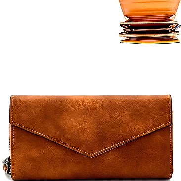 GS303-LP  Multi-Compartment Envelope Wristlet Wallet