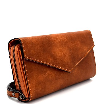 GS303-LP  Multi-Compartment Envelope Wristlet Wallet